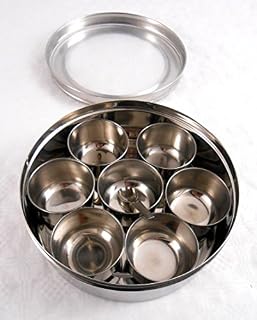 Medium Sized Masala Dabba Spice Tin Container