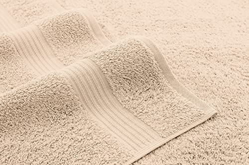 American Veteran Towel For Bathroom, 4 Piece Hand Towel Sets Clearance Prime, 16 Inch 28 Inch 100% Turkish Cotton Face Hand Towels, Bathroom Set Of 4, Beige Hand Towels #TOP2