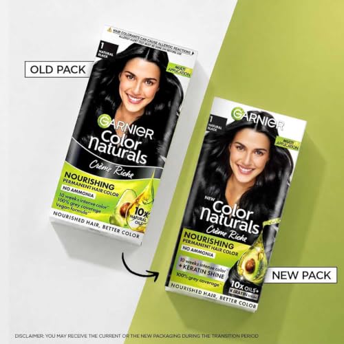 Garnier Color Naturals Natural Black Hair Color 144g - Image 4