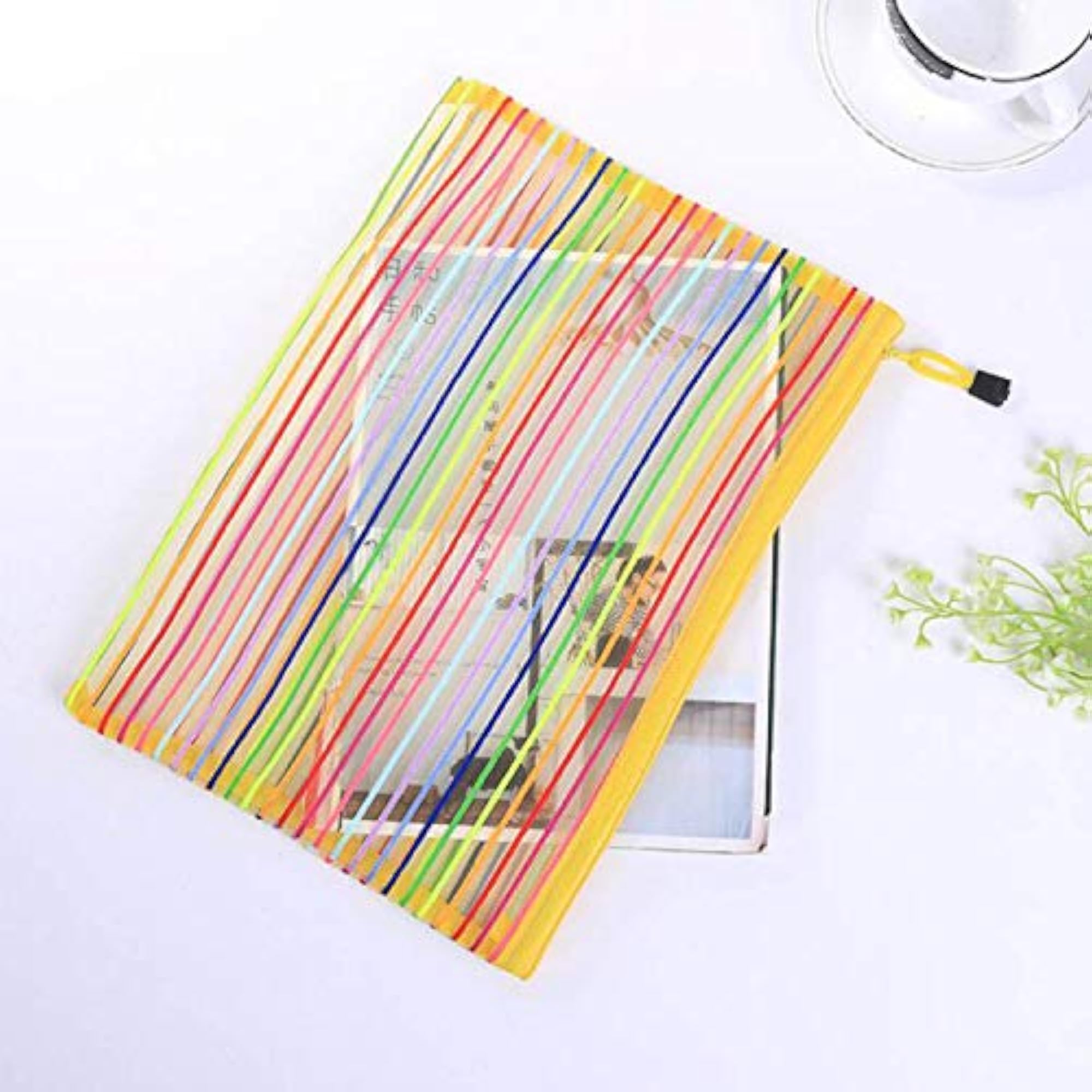 Zipper Mesh Pouch 6 Colors, Multipurpose Storage Bag