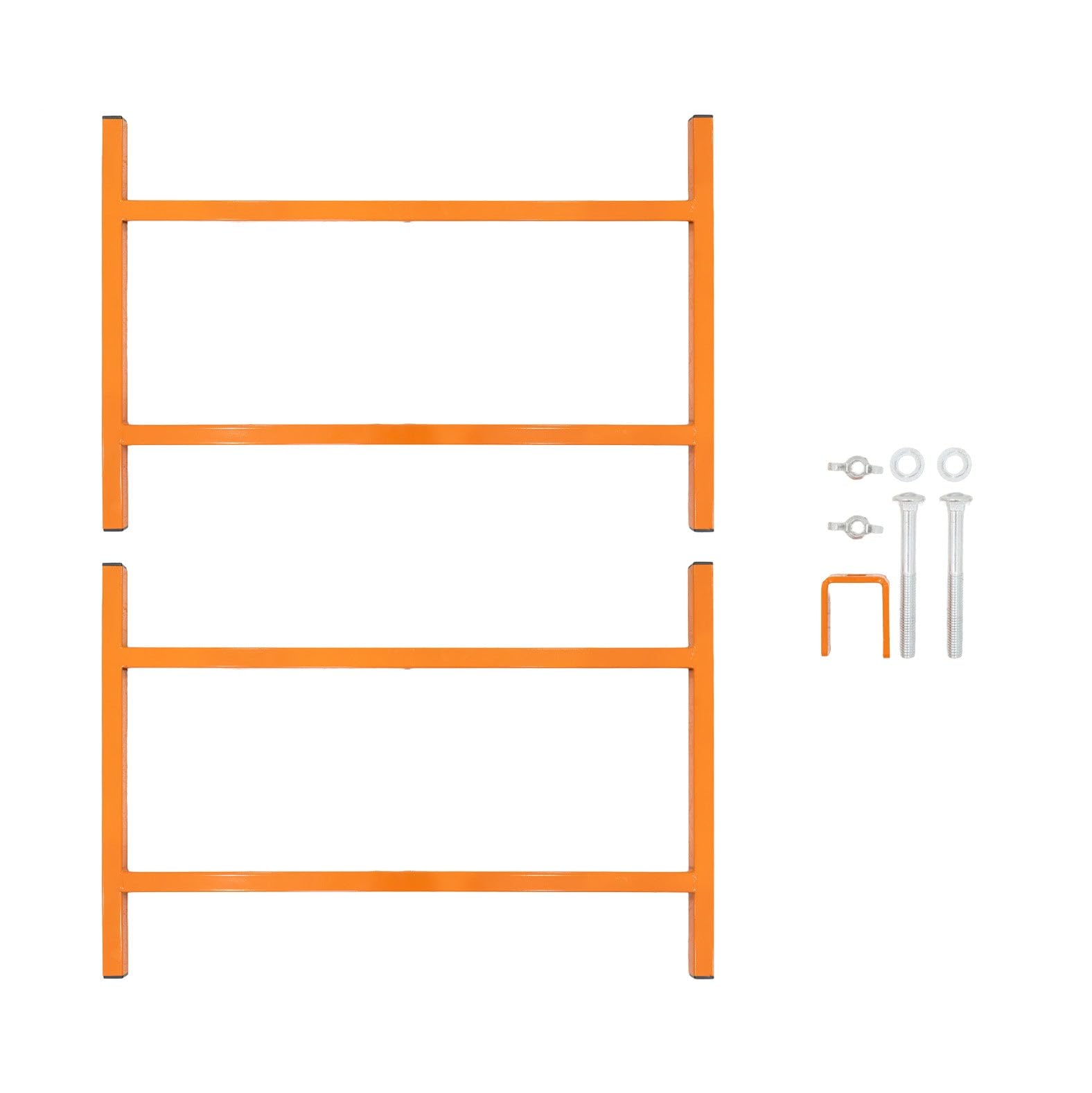 Base para Tableros de Mortero | Set de 10| Soportes Plegables de Acero 25x25mm | Altura 50cm | Capacidad 100kg | Pies Antideslizantes y Kit de Fijación Incluido | Uso Profesional Mortero p/Mampostería