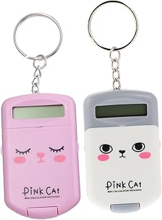 Ciieeo 2 Pçs Calculadora Portátil Brinquedos De Desenvolvimento Brinquedos Em Miniatura Crianças Calculadora Chaveiro Calculadora Calculadora Bolso Chaveiro Mini Calculadora Chaveiro
