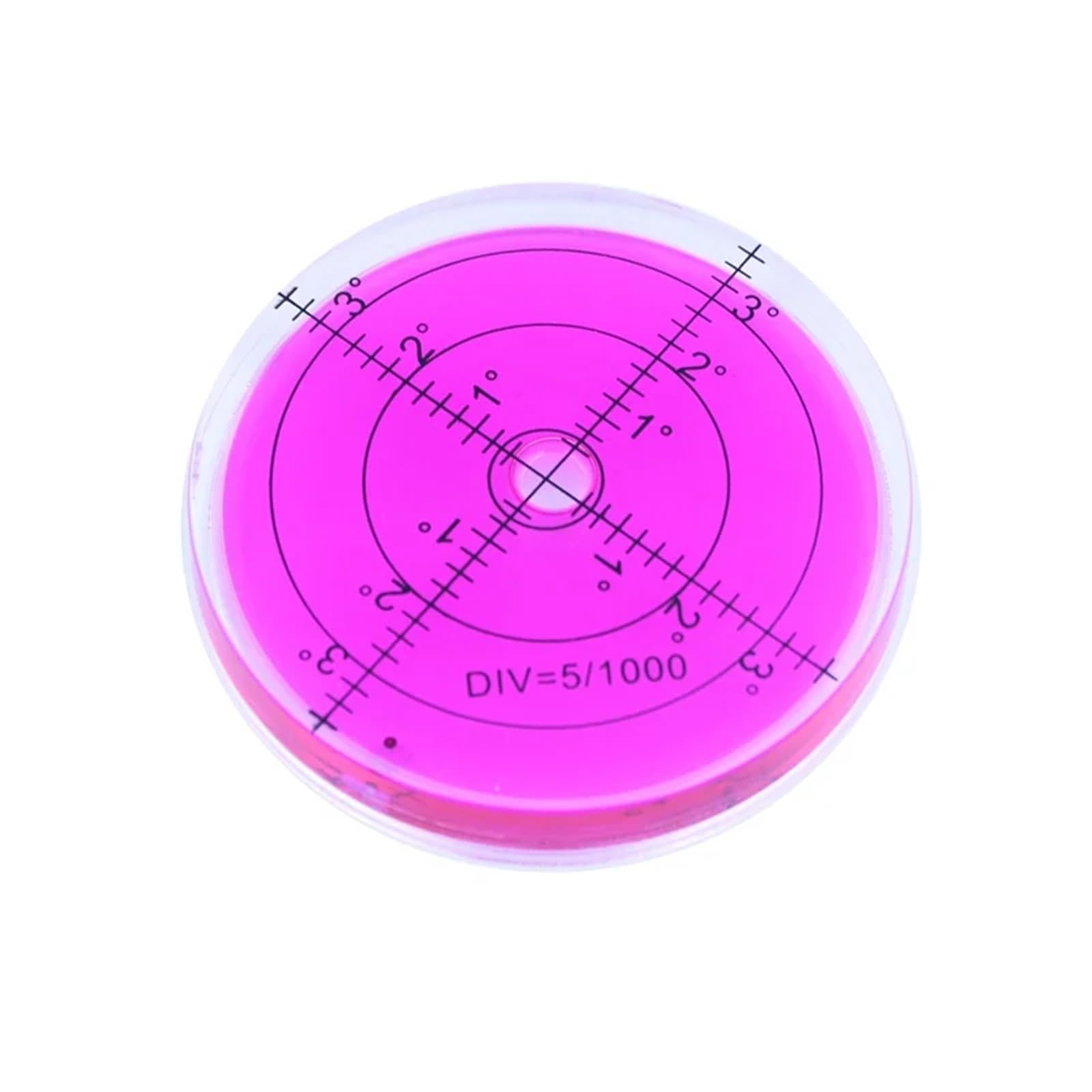 Nivel de burbuja Circular 66 * 10mm nivel de burbuja marca de grado superficie nivel redondo burbuja for instrumento de medición verde rojo azul | Circular Bubble Level 66*10mm Spirit Level Degree Mark Surface Round Level Bubble for Measuring Inst(Green)