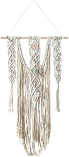 Macrame Wall Hanging Boho Decorative Chic Woven Wall Decoration Bohemian Tapestry Handmade Tapestry for Home Bedroom Decoration Room Wedding Background Wall Hanging
