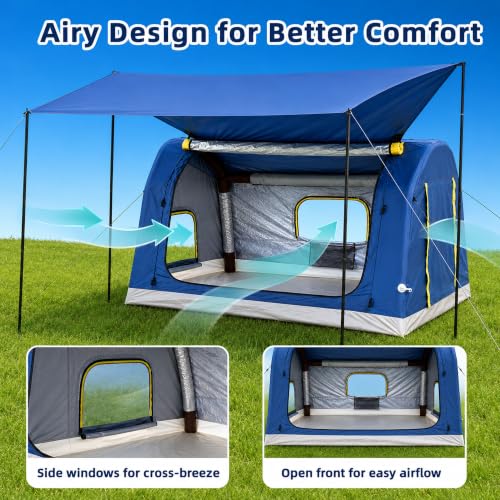 2-4 Person Inflatable Tent with Awning
