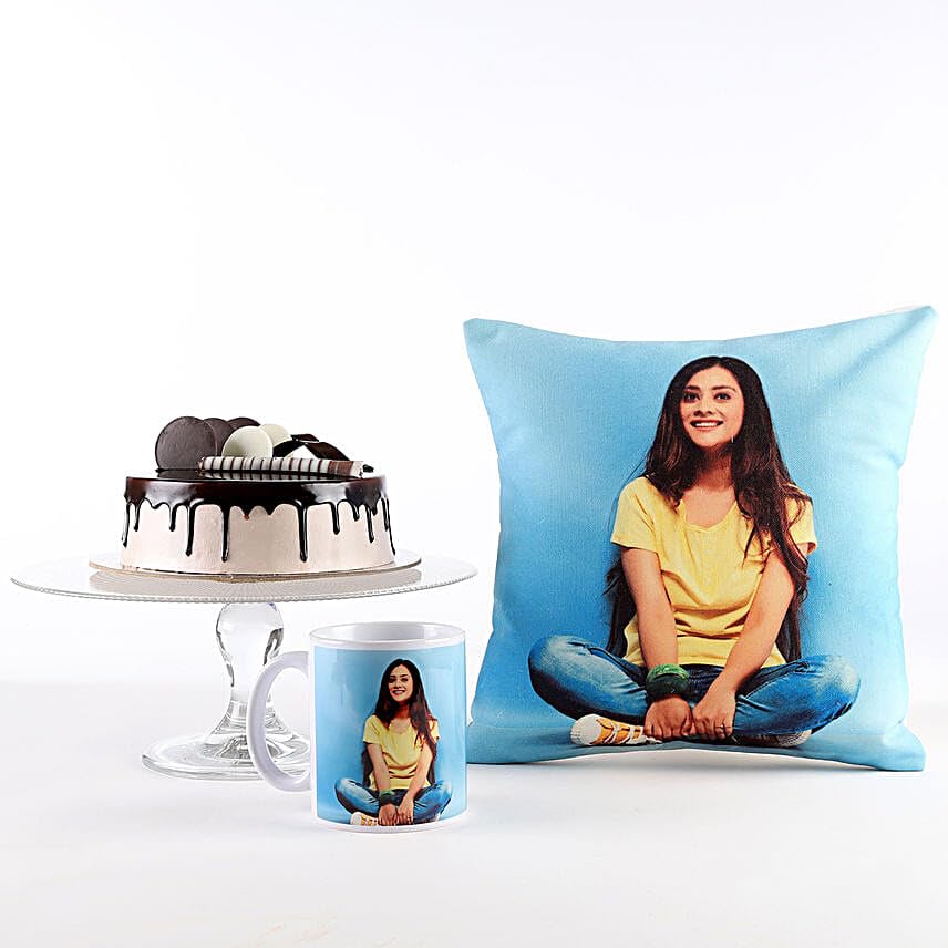 Photo Cushion Mug Cake Combo For Her-image-9