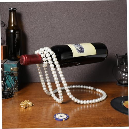 Soporte creativo para botellas de vino en perlas miniatura 4