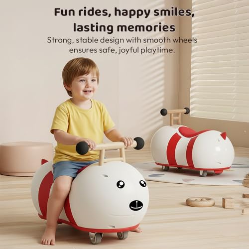 Image of StarAndDaisy Kids Bee Scooter /Push car Toy for Toddlers 1-3 Years Boys & Girls with 4 Wheels & 360 Degree Rotation. Cute bee Design Ride on for Childrens -Blue