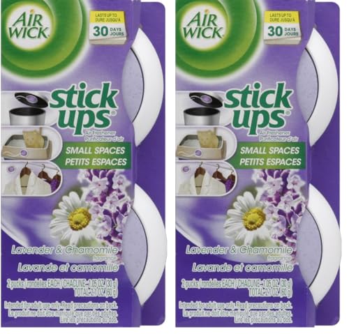 Air Wick Stick Ups Air Freshener, Lavender & Chamomile | 2-Count | Pack of 2