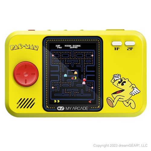 Image of My Arcade Pac-Man Pocket Player Bundle: Officially Licensed, Portable Gaming Console, Travel Case and Screen Protector Included. Includes Classic Mode and Speed Up Mode.