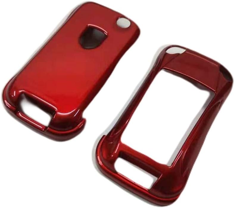 Gloss Metallic Red Color Flip Key Remote Key Protection Case for Porsche Cayenne Turbo S GTS V6 V8