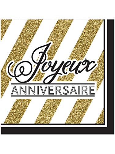 Black and Gold 'Joyeux Anniversaire' Lunch
