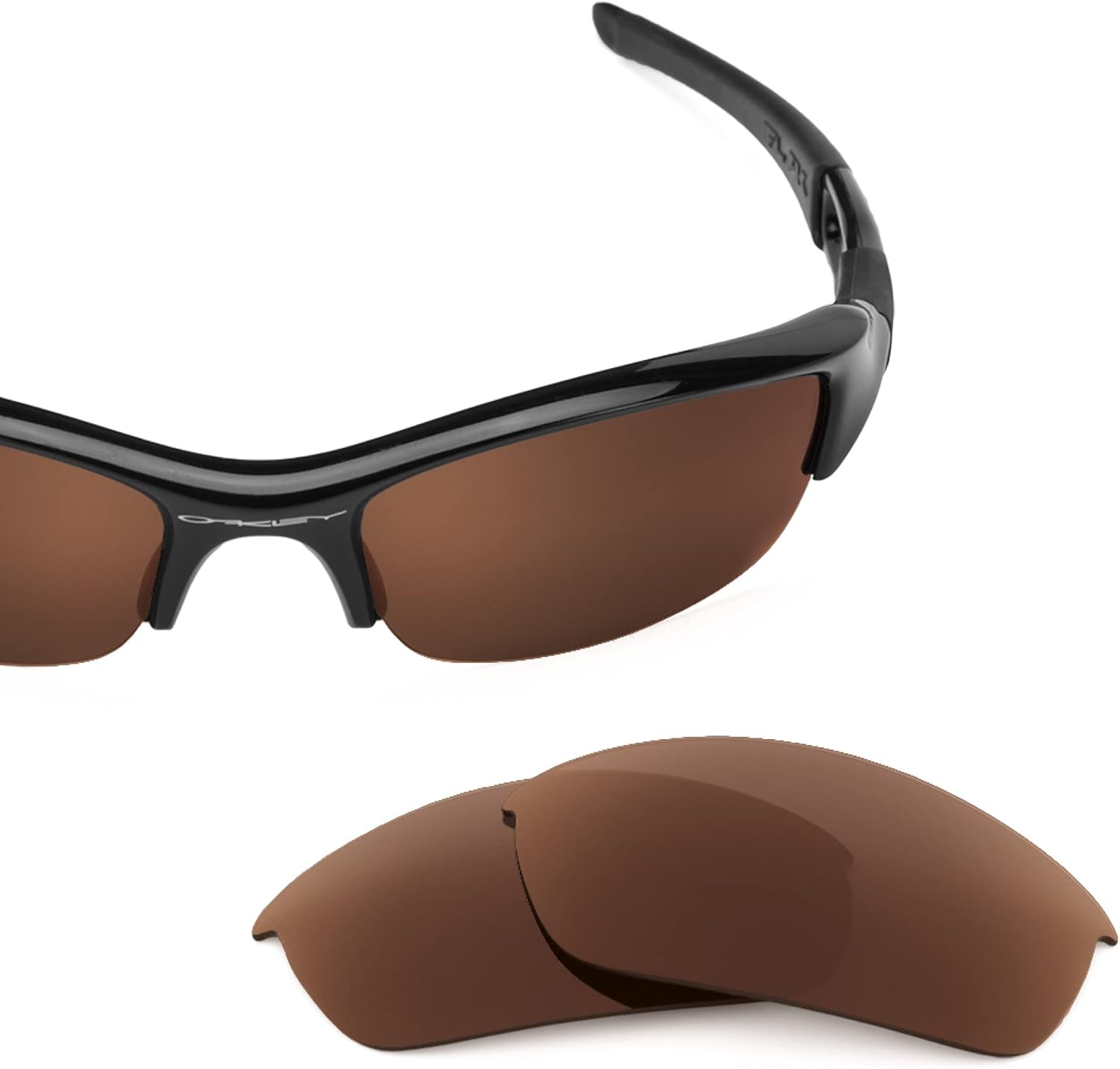 Revant Replacement Lenses for Oakley Flak Jacket OO9008 Sunglasses - Elite Polarized Dark Brown