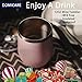 DOMICARE Stainless Steel Wine Tumbler Bulk with Lid, Personalized Insulated Tumblers Set, 12oz Travel Coffee Cups Pack of 1, Pink