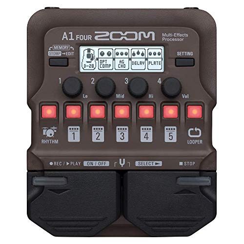 Effetti 80 x effetti, 5 x simultanei; dinamica, filtro, overdrives, modelli di amplificatori, modulizione, delay, Reverb,
