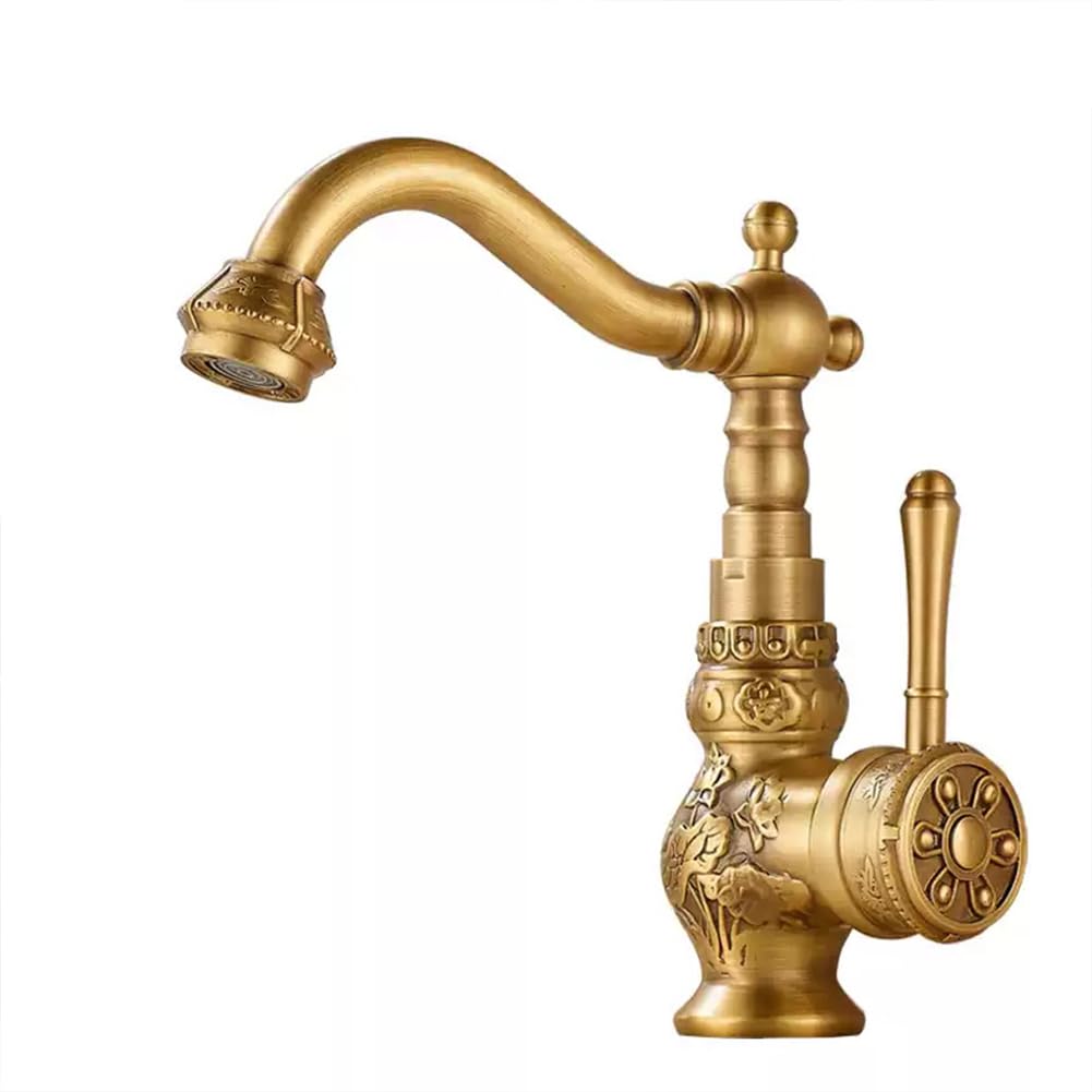 Robinet de lavabo de salle de bain pivotant idéal pour une décoration vintage chic