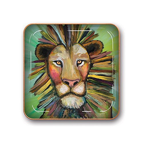 Studio Oh! Small Metal Catchall Tray Available in 12 Different Designs, Eli Halpin Majestic Lion