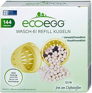 ECOEGG WASH Egg Refill Original - Environmentally Friendly Natural Detergent for All Kinds of Laundry - 144 Washes | Denmark