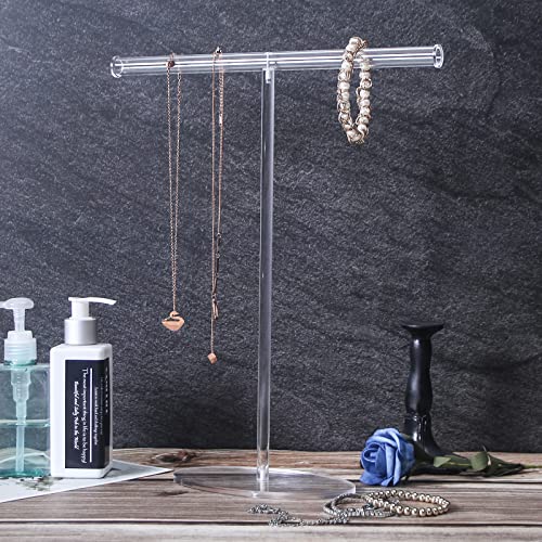 Ausalivan Acrylic Necklace Holder Organizer,Bracelet Necklace Display Stand For Selling，Jewelry Storage Rack #TOP1