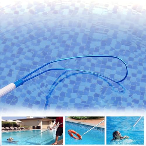 Schwimmbad-Rettungsstange, verstellbarer Sicherheitshaken für Wasserrettung und Bergung, 1 m