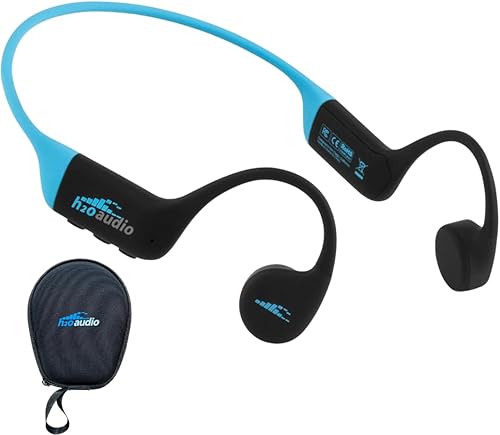 H2O Audio TRI 2 Multisport - Auriculares impermeables con conducción ósea abierta, Bluetooth 5.3 para correr y ciclismo, modo MP3 para natación,