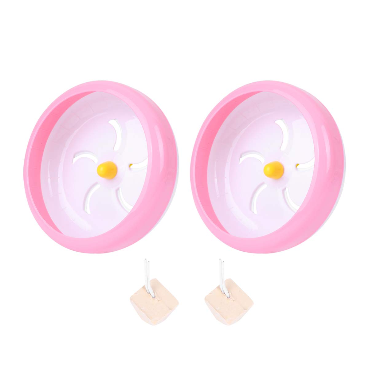 POPETPOP Hamster Silent Wheel Small Pet Running Wheel Toys Encourage Healthy Exercise for Gerbils Random
