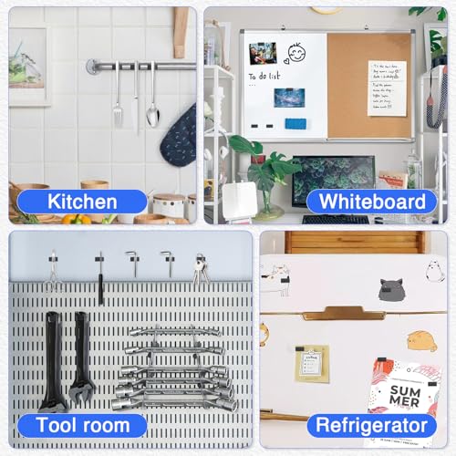 Image of MIKEDE Bar Neodymium Small Magnets, 6x3x2 mm Rectangular Rare Earth Magnets for Crafts, Heavy Duty for Refrigerator, Tool Storage, Whiteboard, DIY-160 Pcs