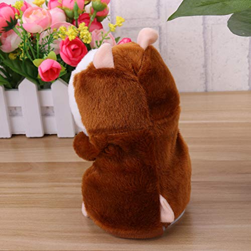 Toyvian Falando Hamste de Pelúcia Brinquedo de Pelúcia Engraçado Repete Que Você Diz Mimetismo Brinq