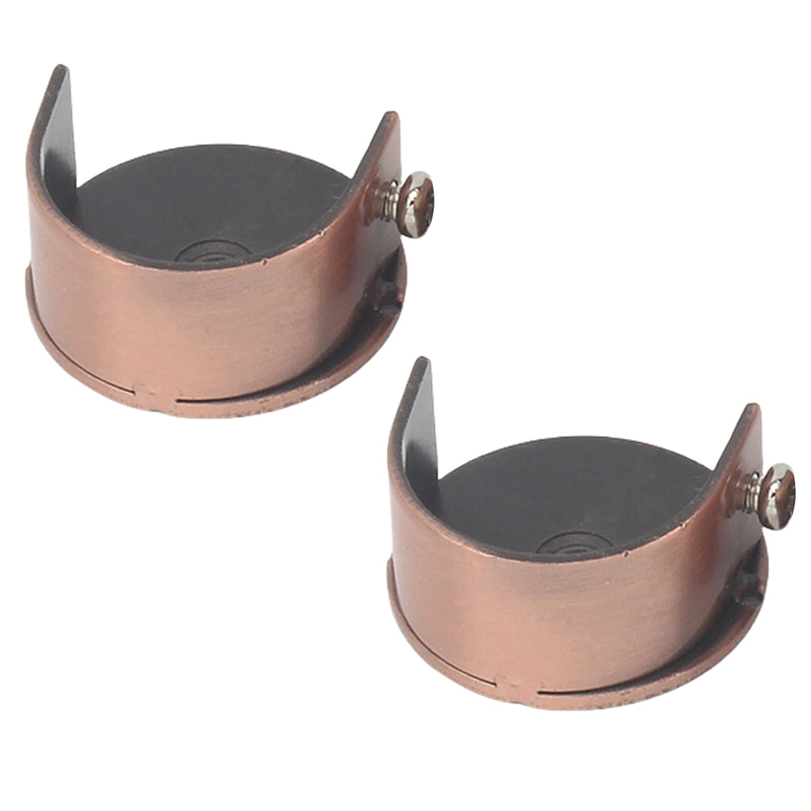 NLAIOUSL 2Pieces Curtain Rod Brackets Curtain Holder for 28mm Rod Wall Mount Alloy Bracket