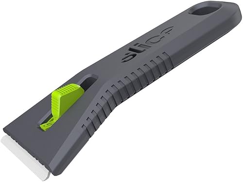 Miniatura 7 de 10593-CS Rascador de utilidad retráctil, hoja de cerámica de bloqueo, libre de óxido, apto para los dedos, agarre cómodo suave al tacto que reduce