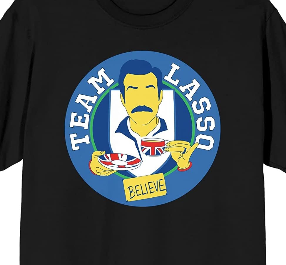 Bioworld Ted Lasso Team Lasso Believe Men's Crew Neck Short Sleeve Tee & Sleep Pajama Shorts Combo Set3