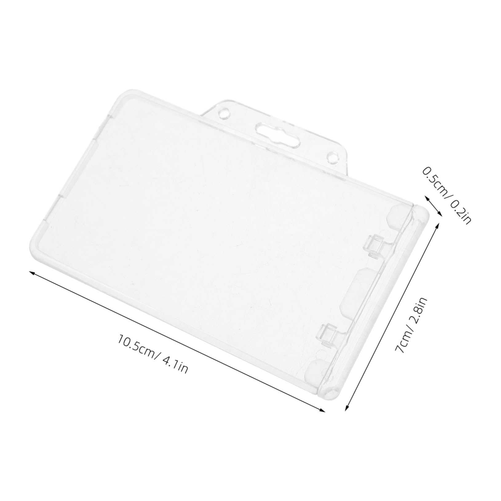 VILLCASE 20 Piezas Titular de la tarjeta de identificación titulares de tarjetas de identificación claras funda para de identificación Protector de transparente AbS