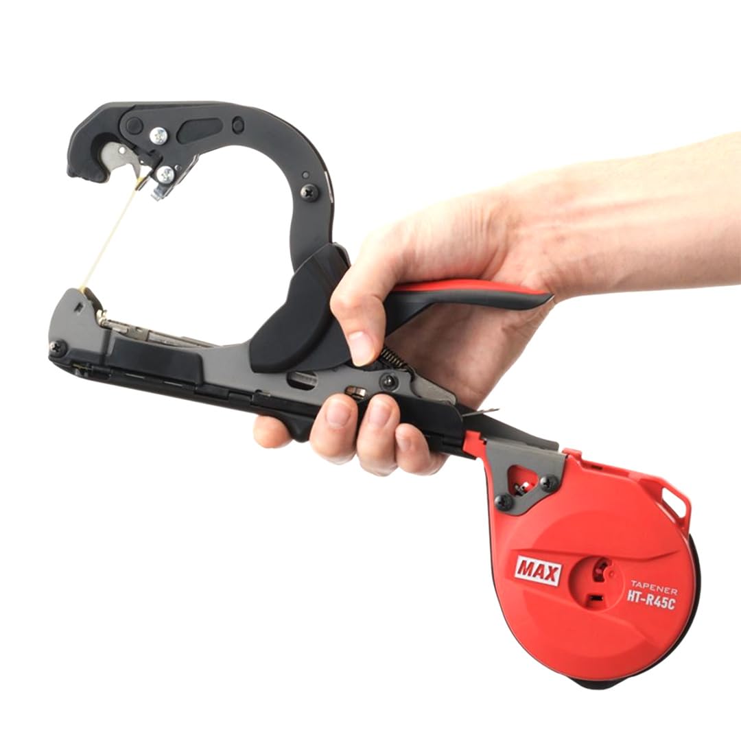 MAX HT-R45C - Pinza legante per piante, per vino, pomodori, lamponi, kiwi, strumento professionale per il vino e l'orticoltura