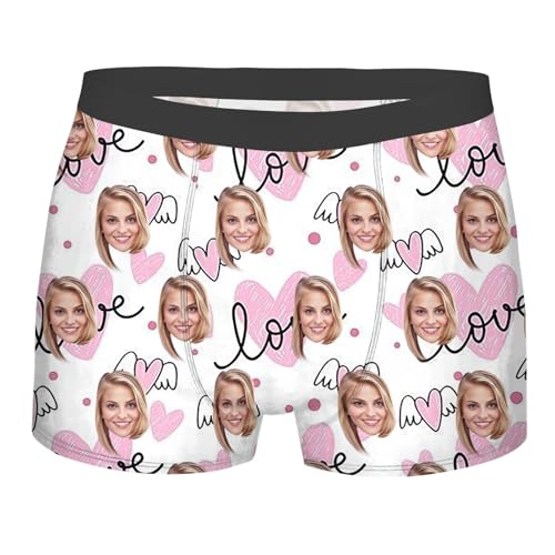 Custom Boxers for Men, Personalized Funny Boxers for Birthday Valentine's Day Underwear With Faces Underwear Boyfriend Gifts