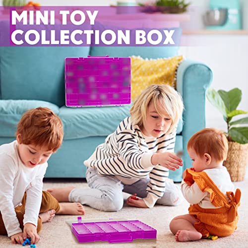Image of Juexica 2 Pcs Large 48 Grids Plastic Storage Bead Organizer Box, Tackle Box, Compartment Organizer Container with Adjustable Dividers for Jewelry Art Crafts Toys Screw Small Parts(Purple)