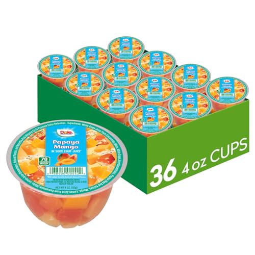 10% coupon - Dole Papaya Mango In 100% Fruit Juice Snacks, 36 cups