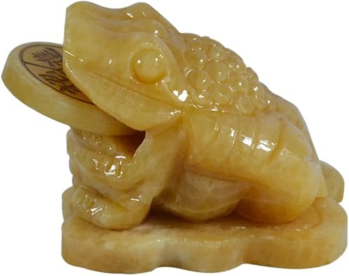 Miniatura 1 de Feng Shui Jade Rana de dinero de tres patas, estatua de sapo de dinero, estatua de sapo de dinero, decoración para tablero de instrumentos del