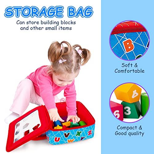 Teytoy Shape Sorter Toys With 2-Sided Activity Bag And 8 Textured Shape Blocks Develop Sensory Fine Motor Skills Game Child Development Preschool Baby Toy For 6-12 Months And Older #TOP1
