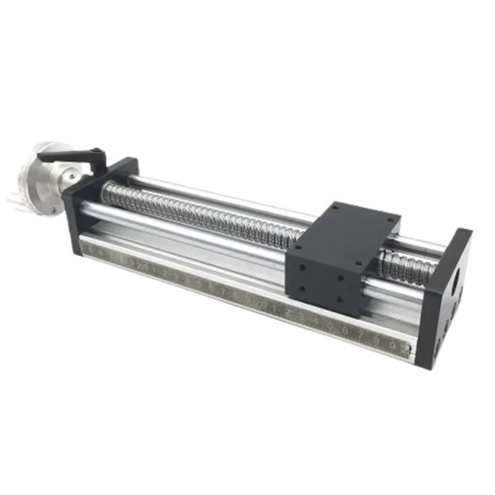 Dual Optical Axis Manual Sliding Table Rail Guide 100mm-300mm Stroke SFU1605 C7 Ball Screw with Handwheel Manual Sliding Table Linear Rail Stage(100mm Stroke)