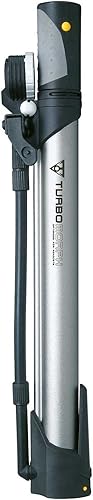 Miniatura 4 de Topeak Turbo Morph - Bomba de bicicleta con manómetro, color plateado y negro