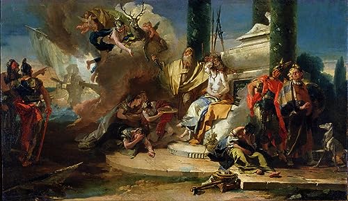 Toile Tiepolo Le Sacrifice d'Iphigénie 50x70cm crée une ambiance de galerie chez soi