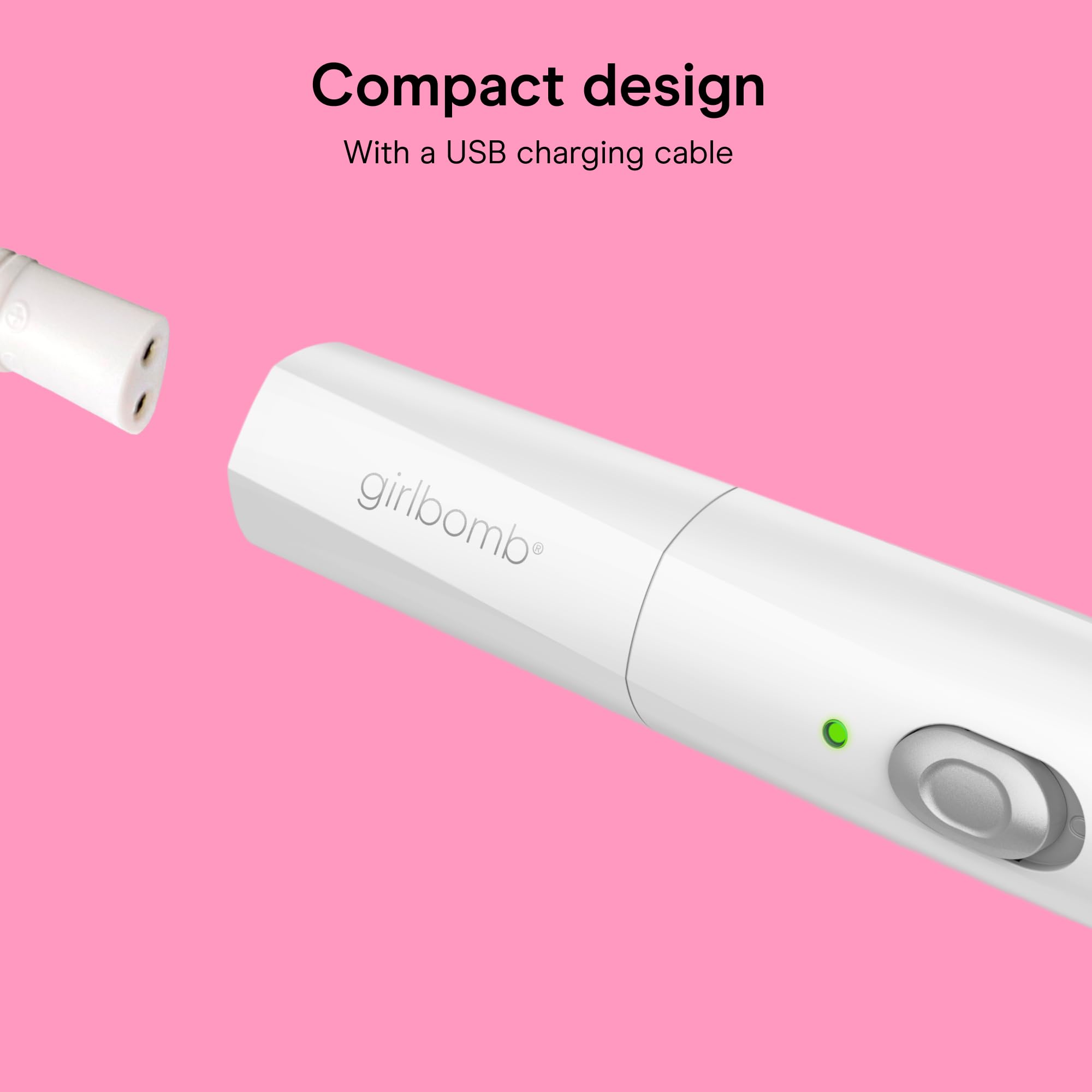 Conair GIRLBOMB Tondeuse et rasoir tout-en-un pour le visage et le corps pour femme, humide/sec, rechargeable