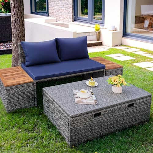 Flamaker ADL240118-D3 Outdoor Rattan Lounge Chair thumb #1