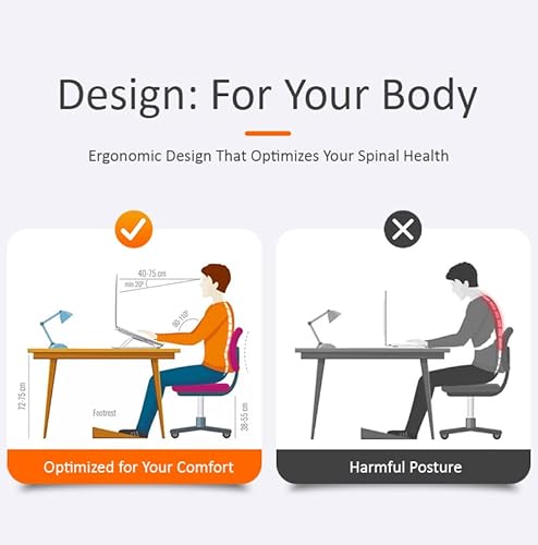 Laptop Stand For Desk Adjustable Height For Better Posture, Aluminum Foldable Space Saving Portable, Anti-Slip Laptop Holder Riser Stand Ventilated Cooling For Laptops And Tablets – Black #TOP4