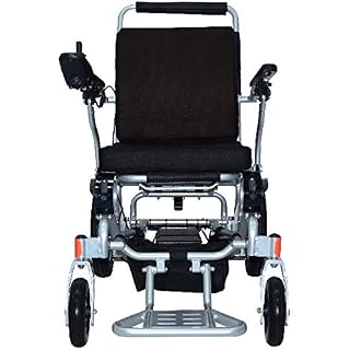 Airhawk Power Chair Black - Lightest Weight 41 pounds Folding- Airplane Ready