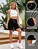 Litherday Women's Running Shorts Summer Gym Sports Shorts Bermuda Jogger Casual Lounge Bottoms with Drawstring Pockets Black M #3