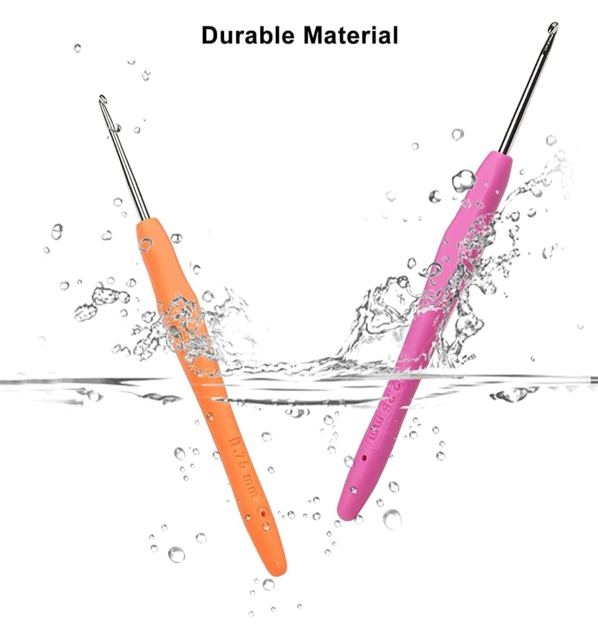 8-Piece Crochet Hook Set - Knitting Needles -8