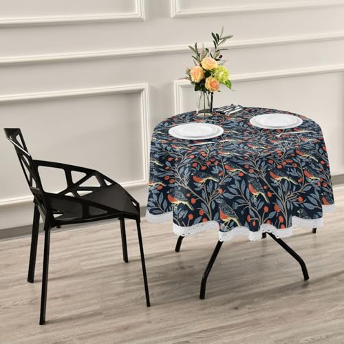Nappe oiseau William Morris lavable pour table de salle à manger - 8