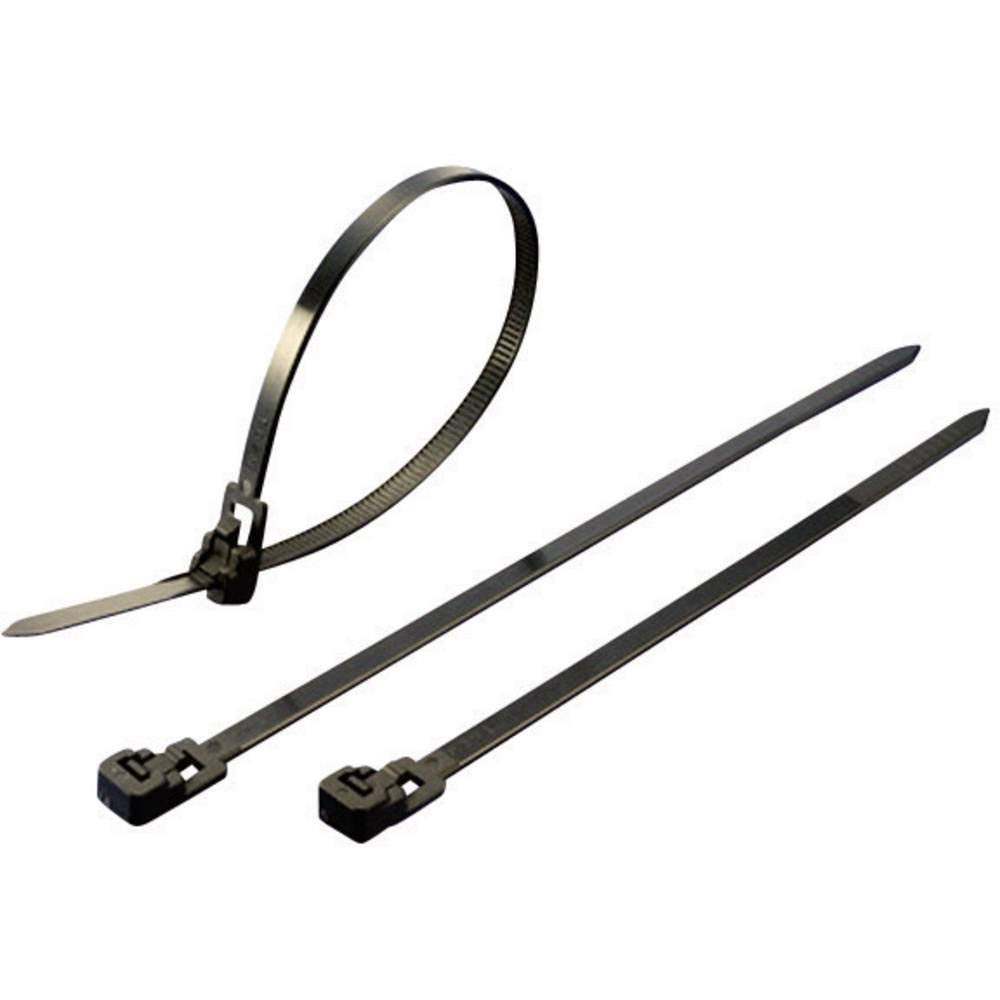 TRU COMPONENTS 1592883 TC-HVC300203 Cable Ties 300 mm 7.60 mm Natural Removable Pack of 100