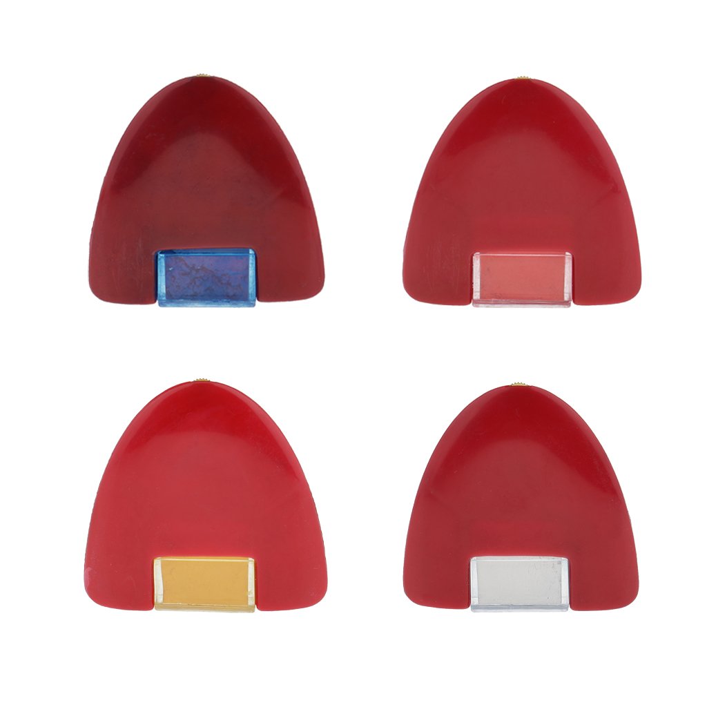 ZHONGJIUYUAN 4 Colors DIY Sewing Tool Triangular Chalk Wheel Tailor's Chalk Sewing Clothes Markers Accessory (with one Replace Chalk case)